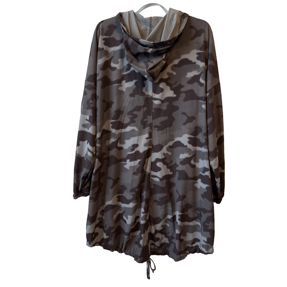 Z By Zella Women's Plus 2X Athletic Lightweight Camo Anorak Hoodie Zip Jacket - Picture 2 of 12